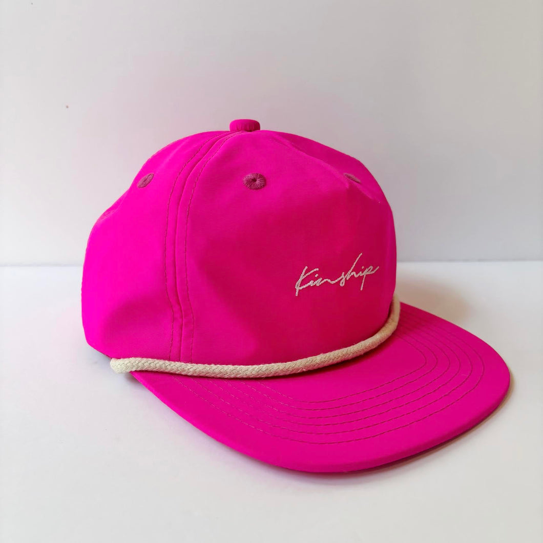 Pink Nylon Pinched 5-panel / Toddler (Restock!)
