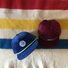 Deep Blue Corduroy pinch 5-panel / kid